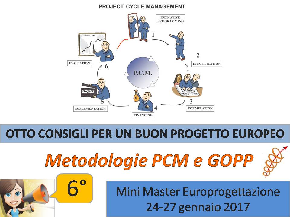 Sesto appuntamento: Conoscere le metodologie PCM e GOPP